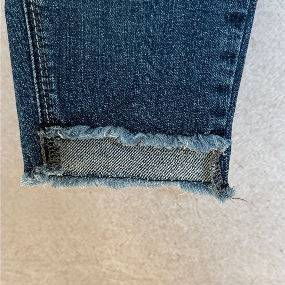Silver Jeans Classic Dark Blue Skinny Jeans with Low High Ankles - Picture 5 of 10